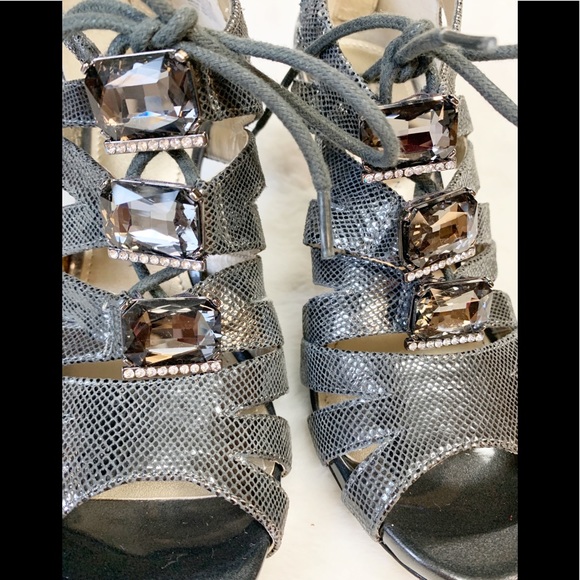 Anne Klein iFlex Akornella Lace-up Gladiator Heels - Picture 4 of 8